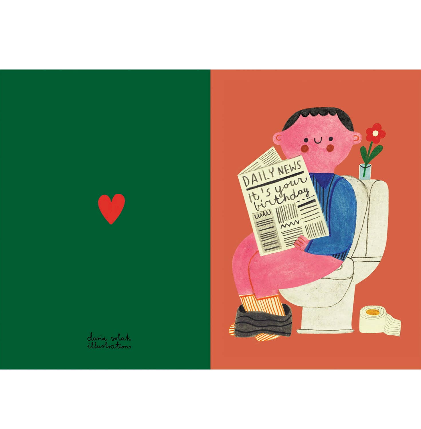 Daria Solak Illustrations - DAILY NEWS - Grußkarte