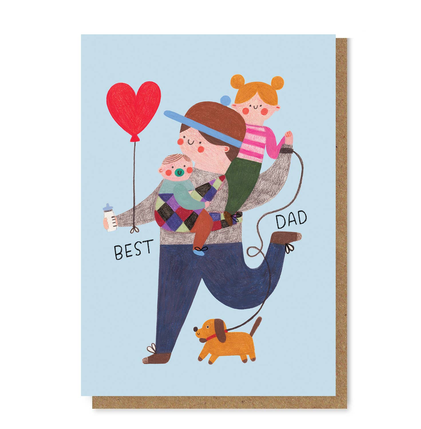 Daria Solak Illustrations - BEST DAD - Grußkarte