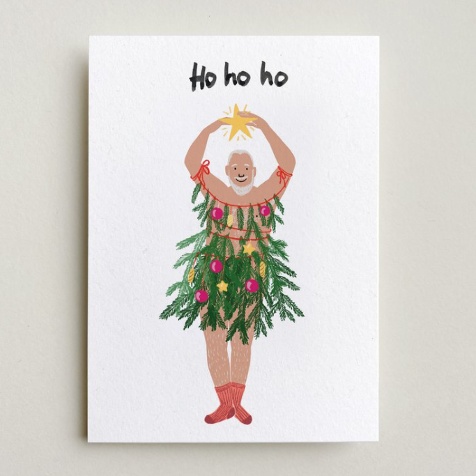 Postkarte „Ho Ho Ho“