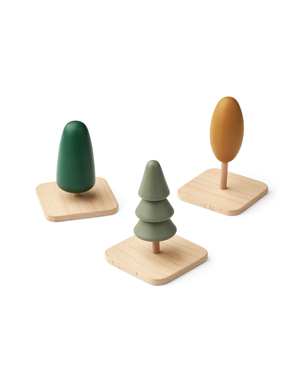 Liewood - Holzspielzeug VILLAGE Trees - 3er Set