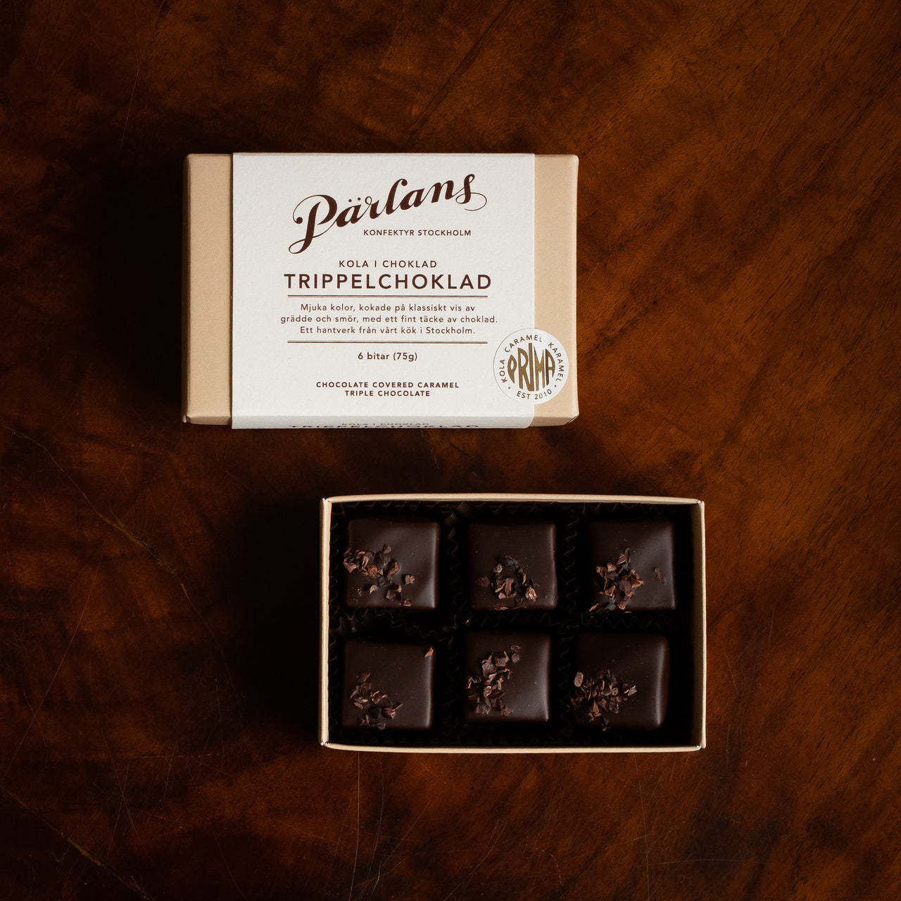 Pärlans - TRIPLE CHOCOLATE - Karamellstücke in Schokolade
