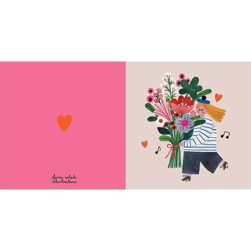 Daria Solak Illustrations - FLOWER GIRL - Grußkarte