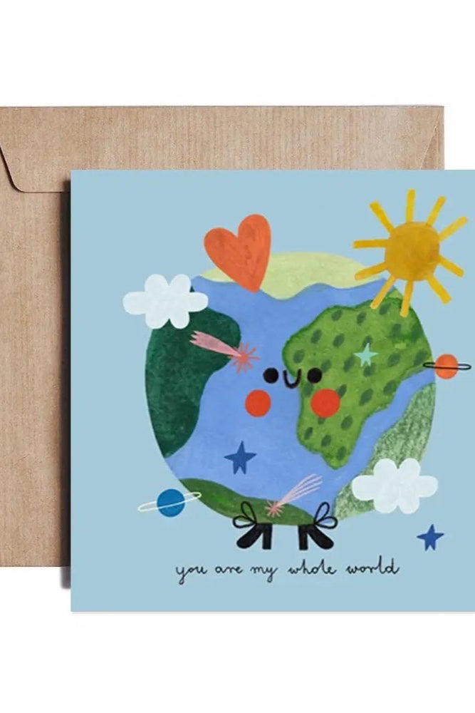 Daria Solak Illustrations - MEINE GANZE WELT - Grußkarte
