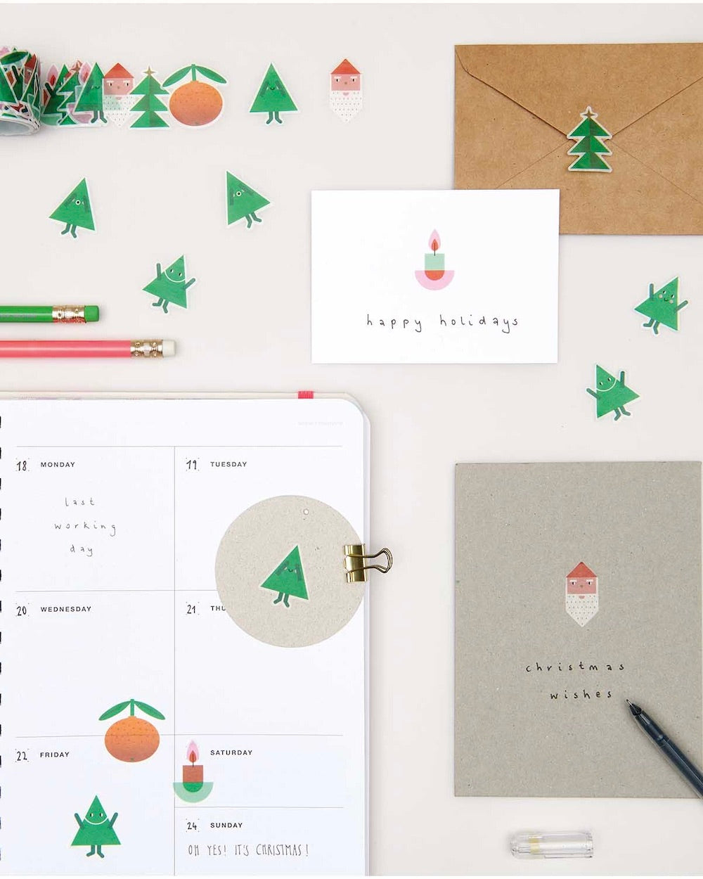 Rico Design - Weihnachtliche Washi Sticker