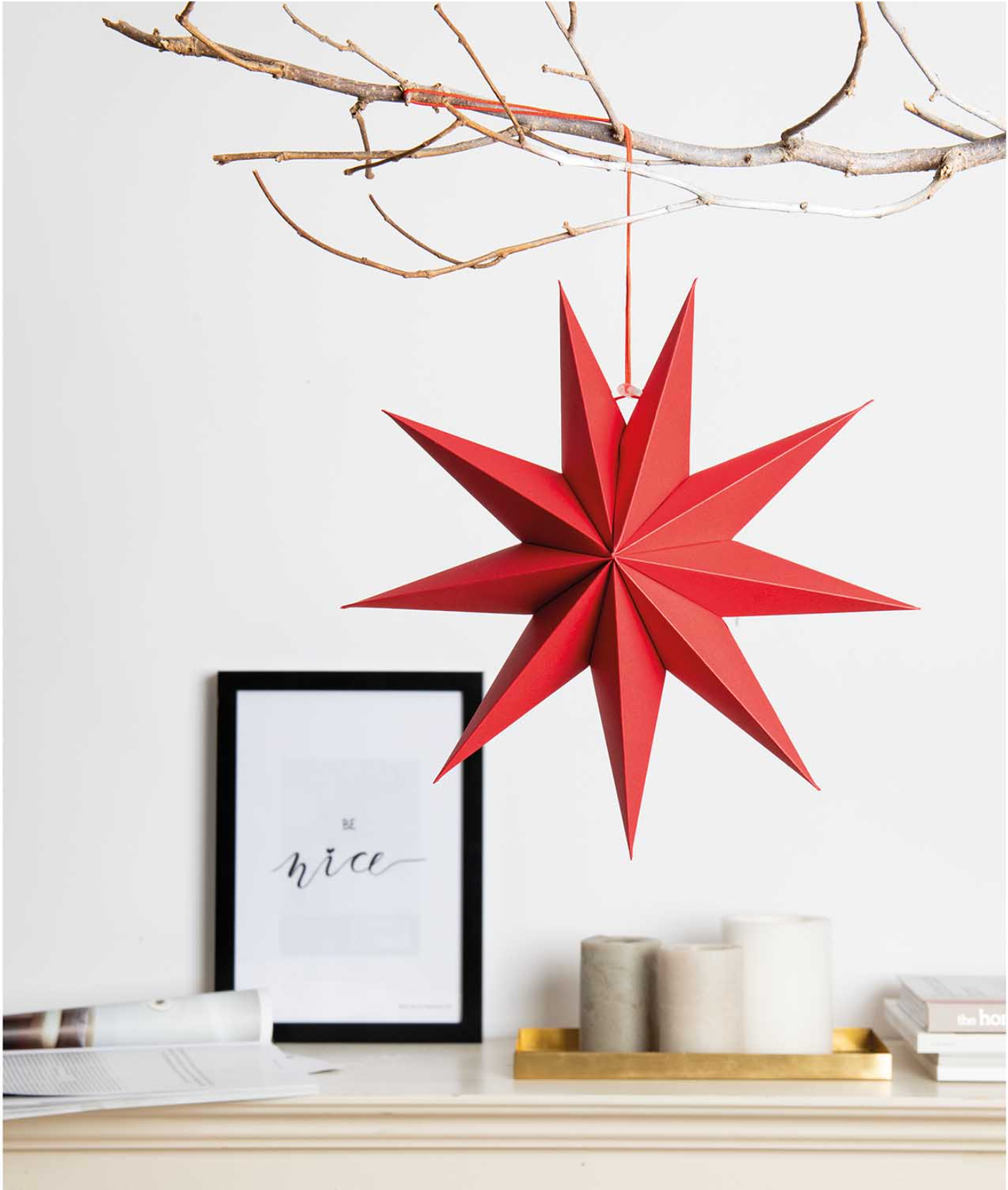 Rico Design - Papierstern - rot