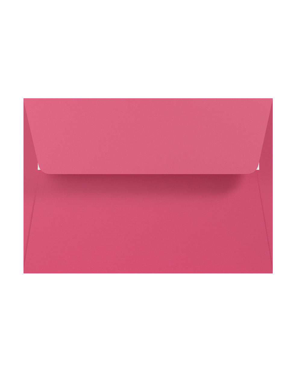 Briefumschlag DIN C6 für klassische Postkarte - fuchsia