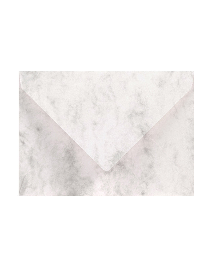 Briefumschlag DIN C6 für klassische Postkarte - marmoriert