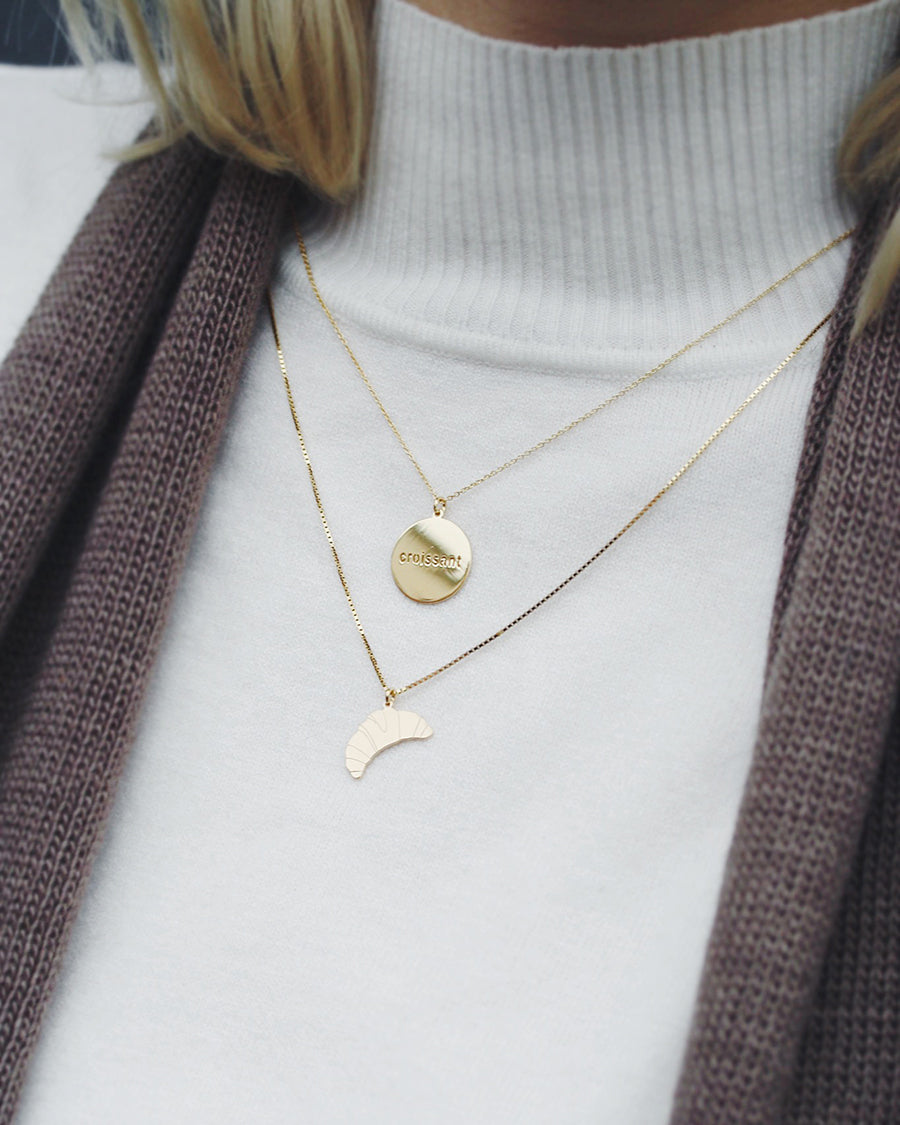 Jukserei - Kette CROISSANT NECKLACE - gold oder silber