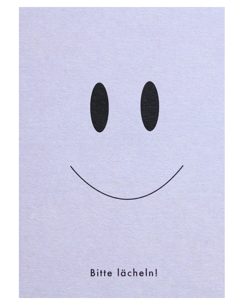 Papier Ahoi - Postkarte "Bitte lächeln"