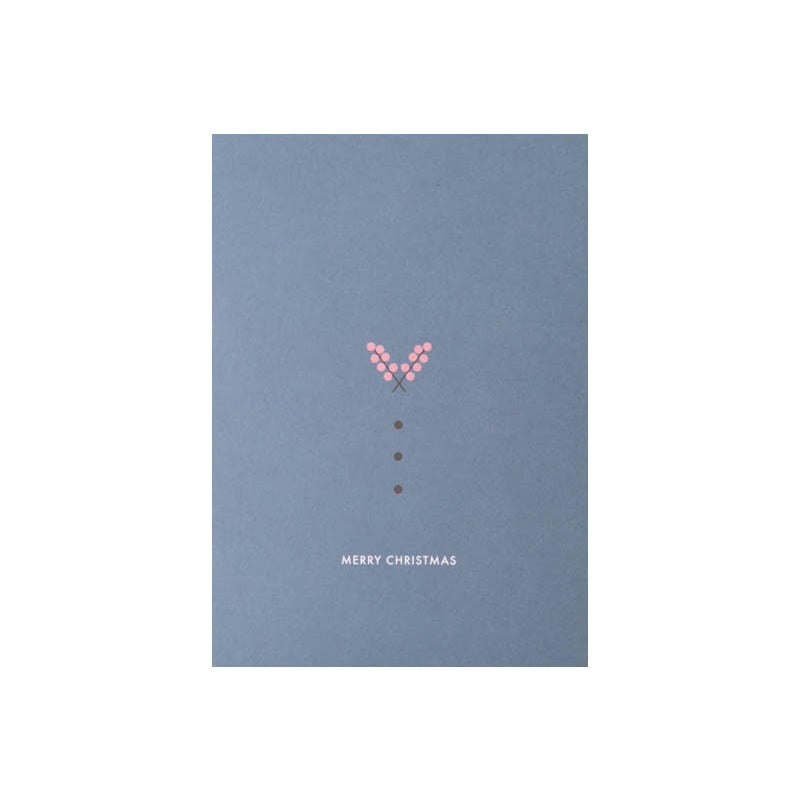 Papier Ahoi - Postkarte "Merry Christmas"