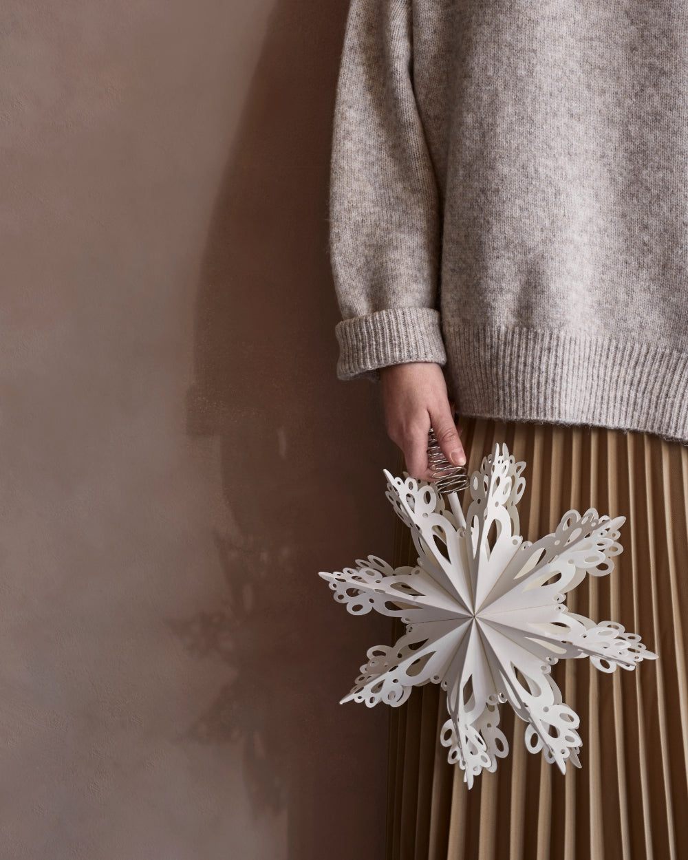 Broste Copenhagen - Anhänger SNOWFLAKE PAPIER M