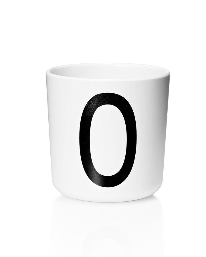 Design Letters - Melamin Kids Cup A bis Z - weiß