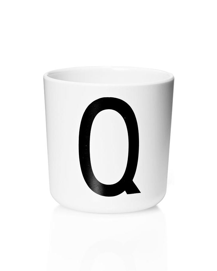 Design Letters - Melamin Kids Cup A bis Z - weiß