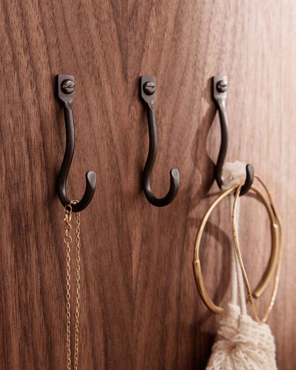 ferm LIVING - Haken CURVATE HOOKS 3 Stk - black brass