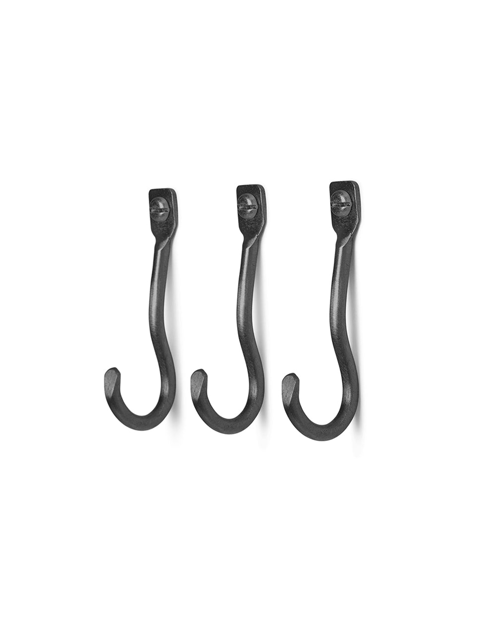 ferm LIVING - Haken CURVATE HOOKS 3 Stk - black brass