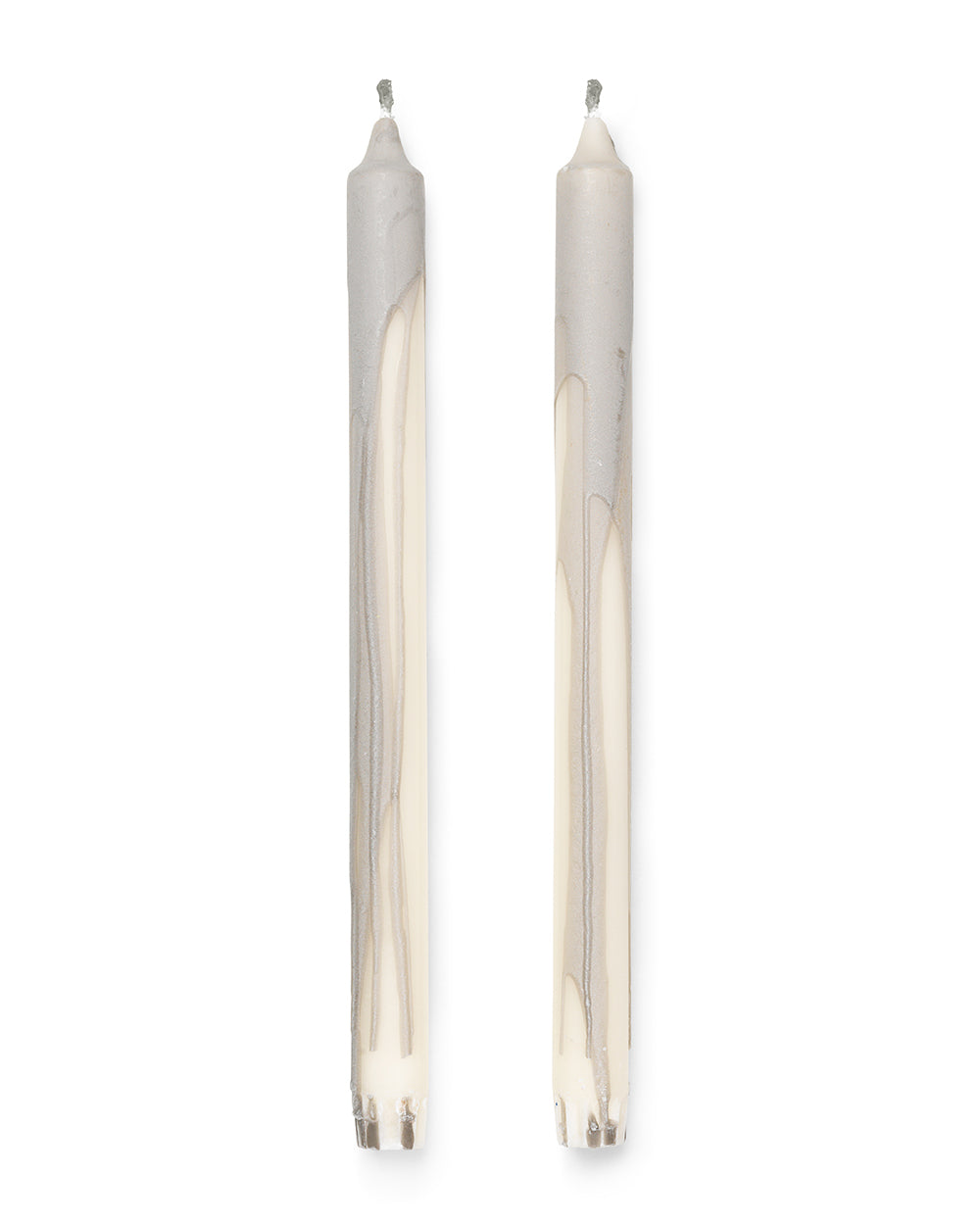 ferm LIVING - Kerzen-Set DRYP CANDLES 2 Stk. - warm grey