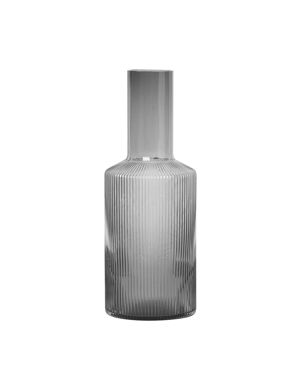 ferm LIVING - RIPPLE Karaffe - smoked grey