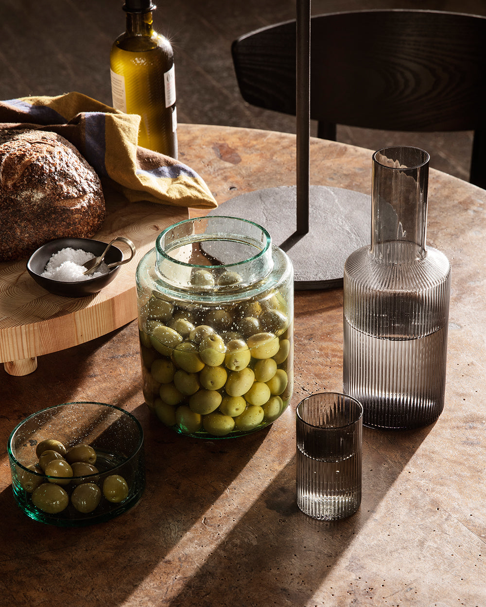 ferm LIVING - RIPPLE Verrines 4er Set - smoked grey