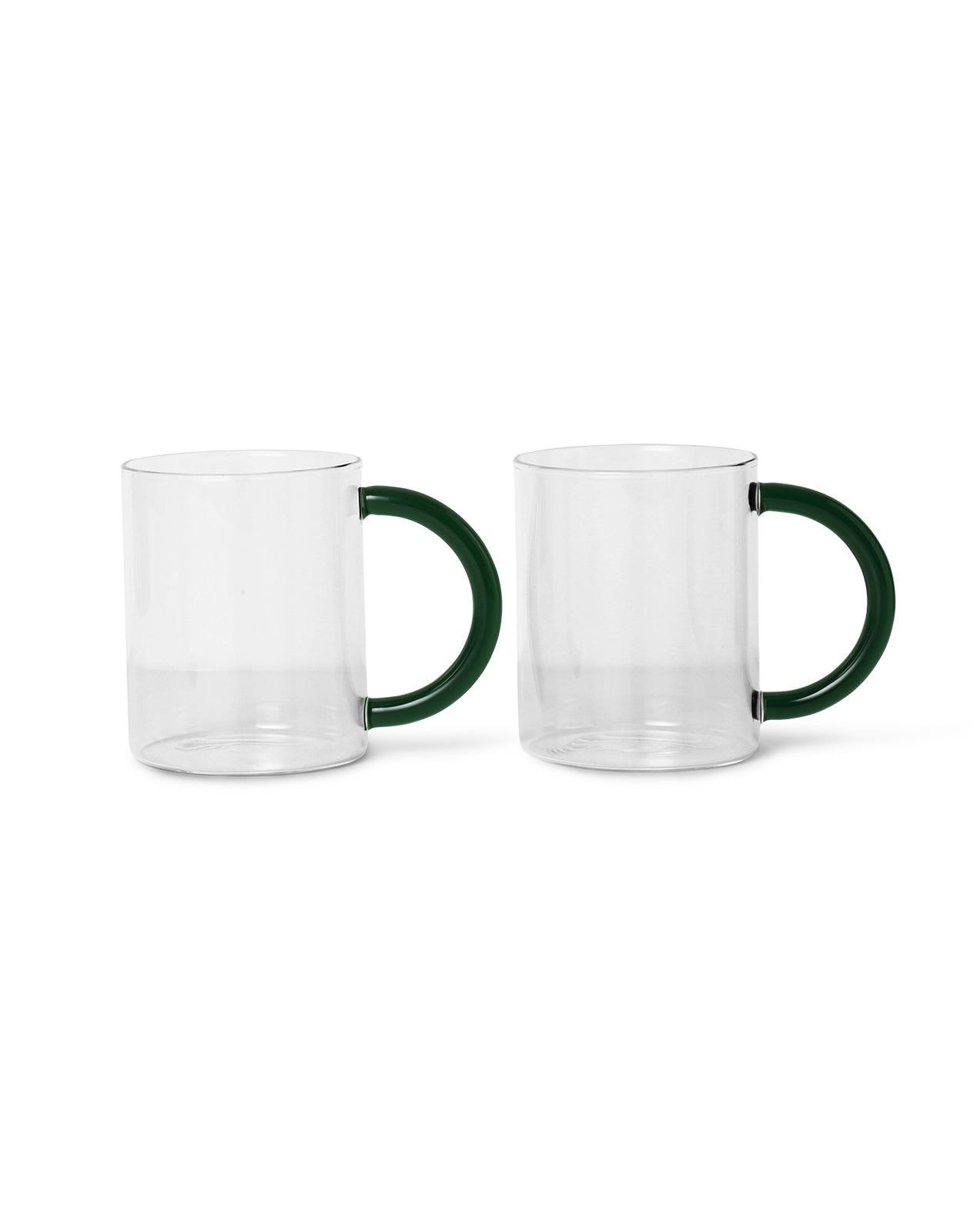 ferm LIVING - STILL mugs - 2er Set - clear oder smoked grey