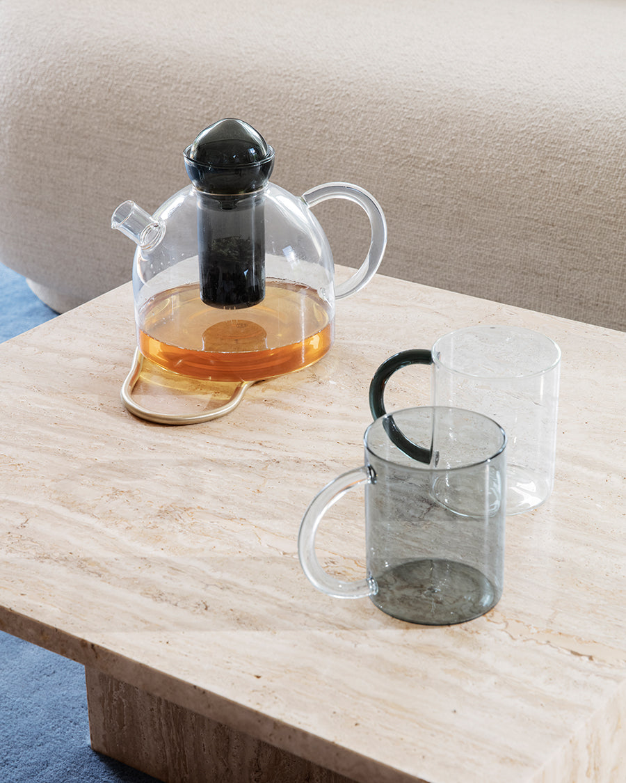 ferm LIVING - STILL mugs - 2er Set - clear oder smoked grey