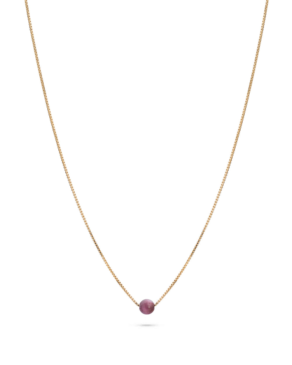 Jukserei - Kette BIRTHSTONE NECKLACE - gold