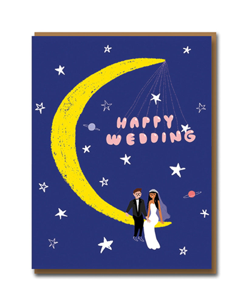 Klappkarte mit Umschlag "Moonlight Wedding"
