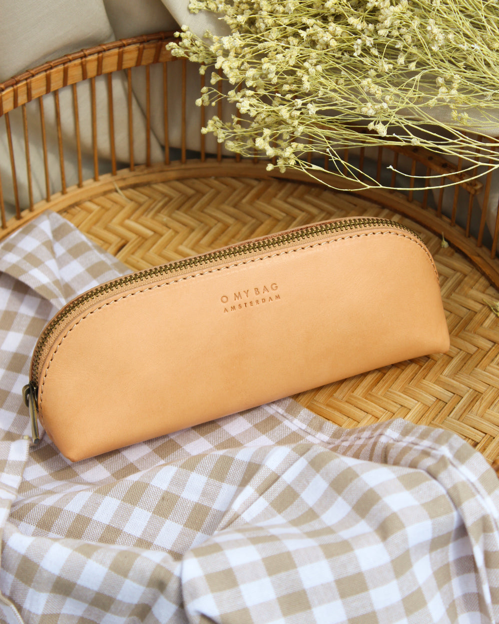 O my bag - LEATHER pencil case small