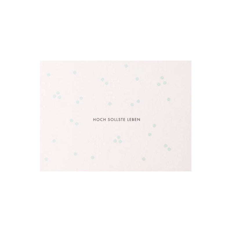 Papier Ahoi - Postkarte "HOCH SOLLSTE LEBEN"