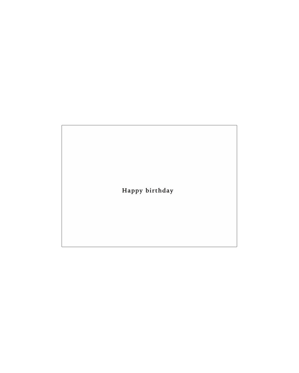 Papier Ahoi - Minicard "Happy birthday"