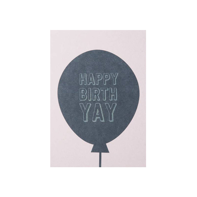 Papier Ahoi - Postkarte "Happy BirthYAY"