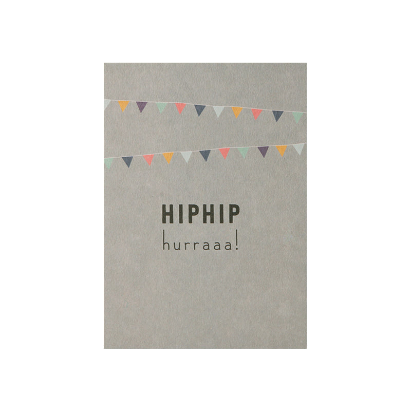 Papier Ahoi - Postkarte "HIPHIP hurraaa!"
