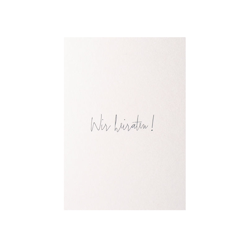 Papier Ahoi - Postkarte "Wir heiraten!"