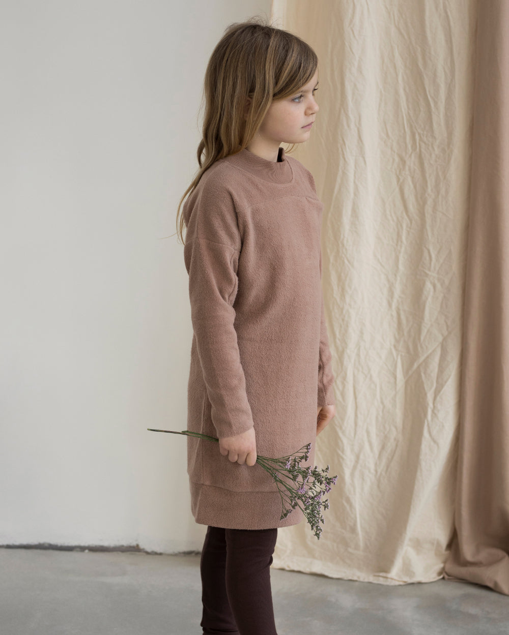 Phil & Phae - Kleid TEDDY SWEATER - creamy mocha