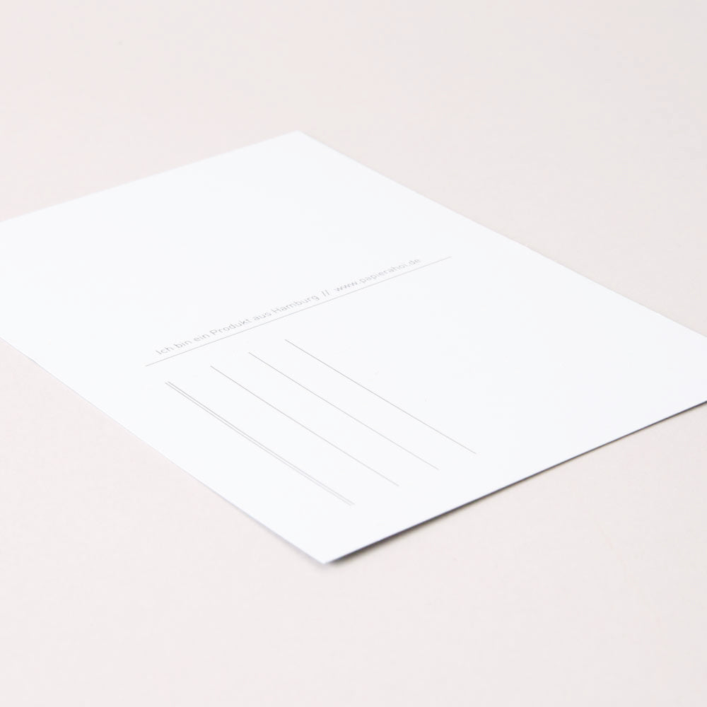 Papier Ahoi - Postkarte "hello baby" - blau