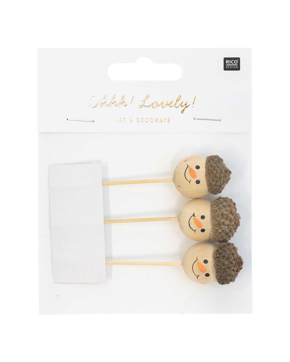 Rico Design - Deko-Sticks SCHNEEMANN