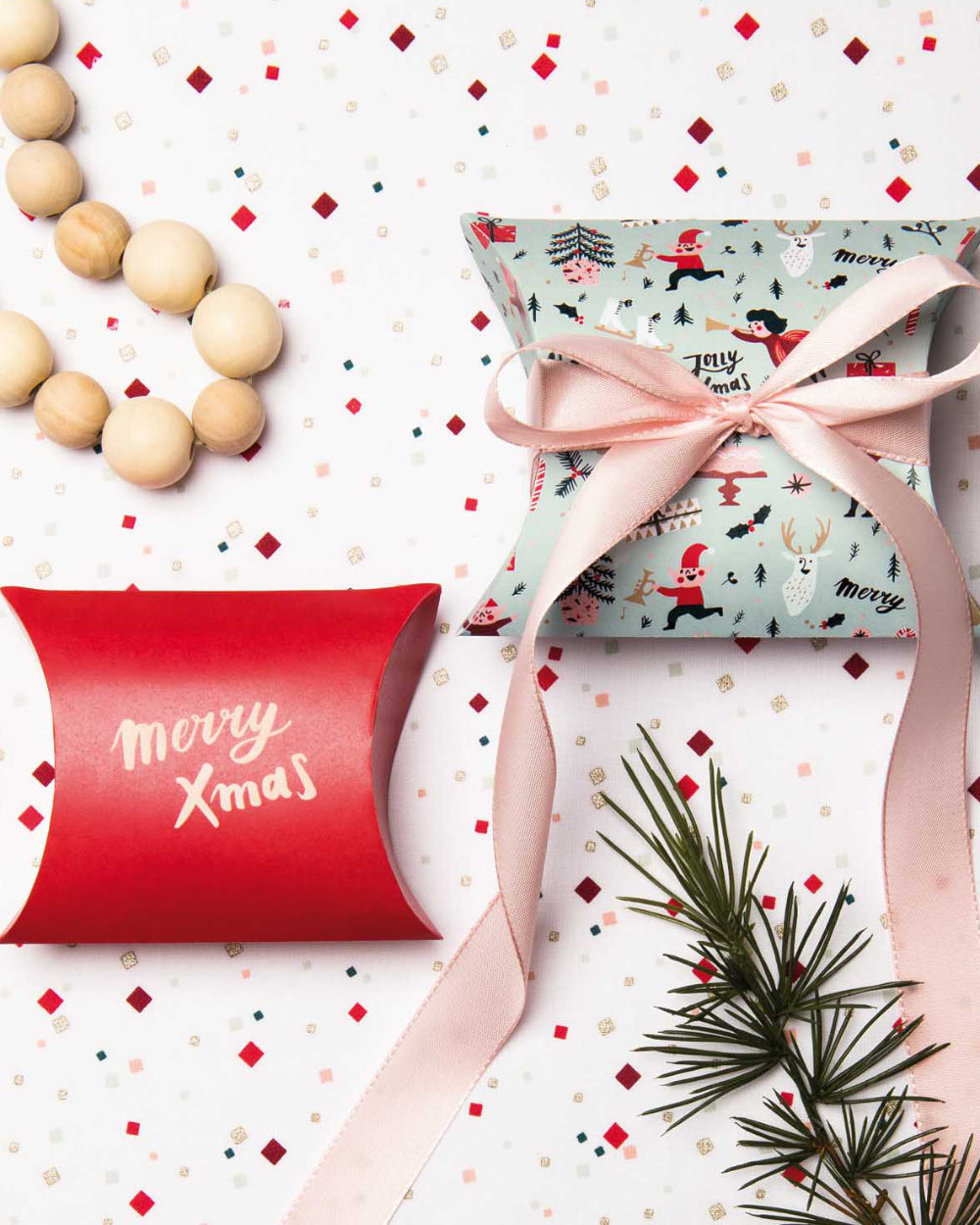 Rico Design - Geschenkschachteln JOLLY CHRISTMAS