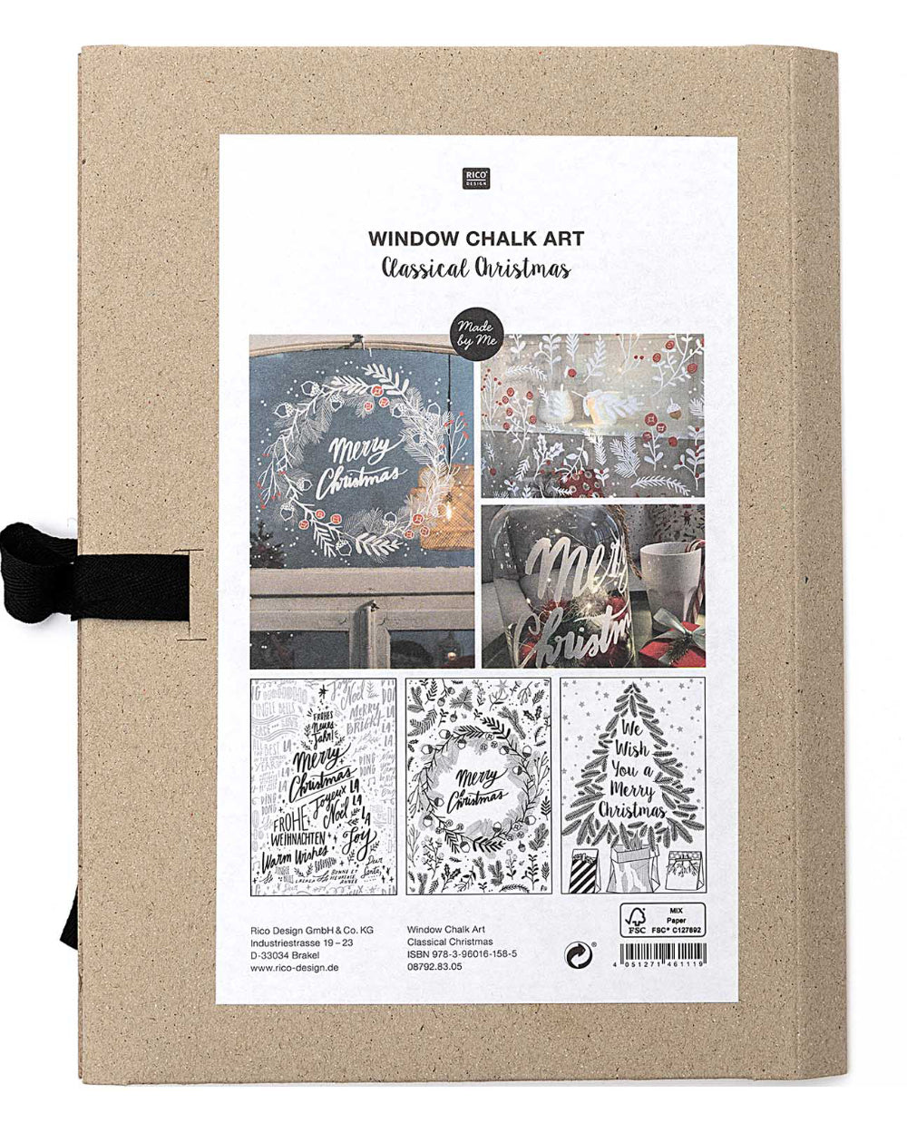 Rico Design - Schablone WINDOW CHALK ART - 3 Varianten