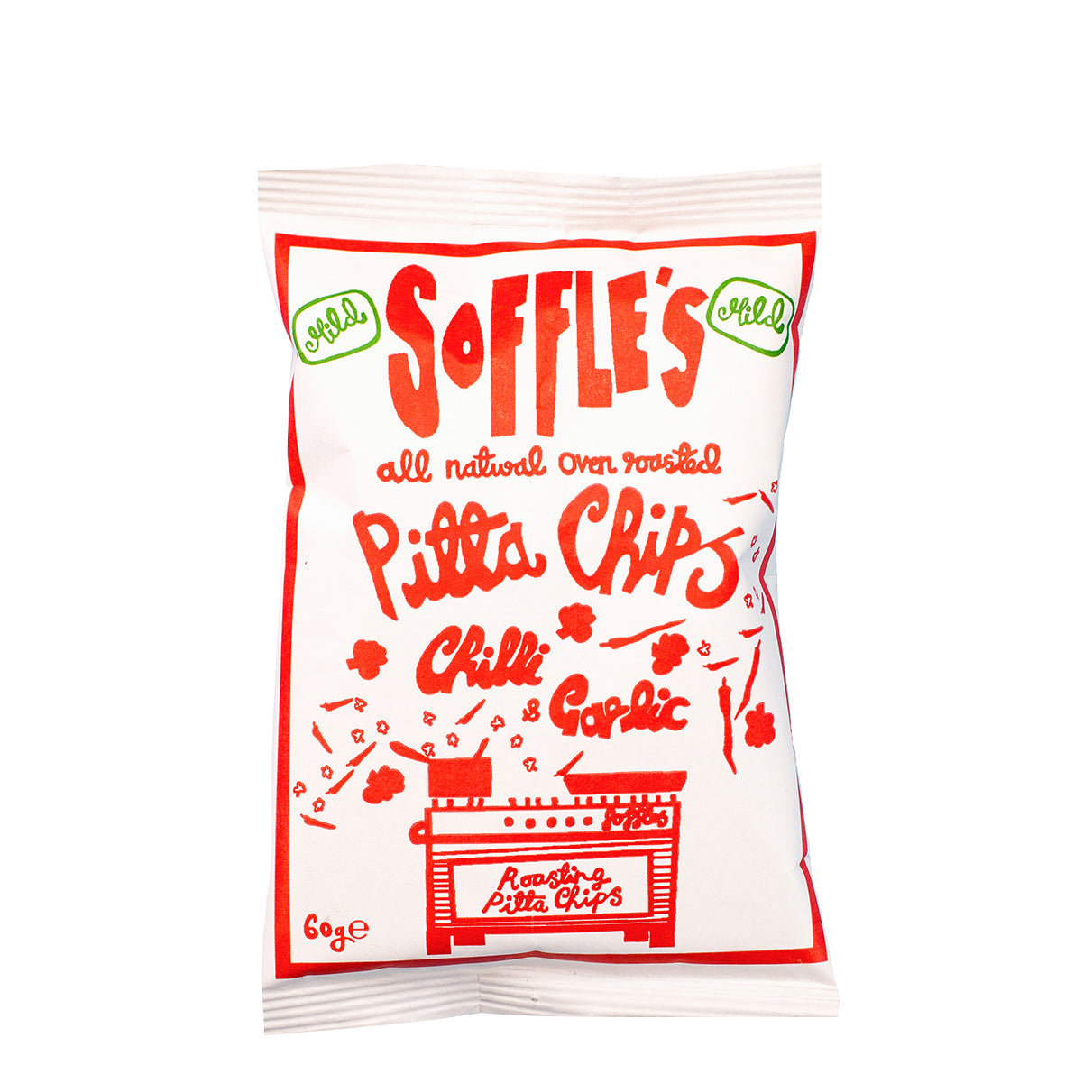 Stoffles - Pita Chips Chilli & Garlic Mild