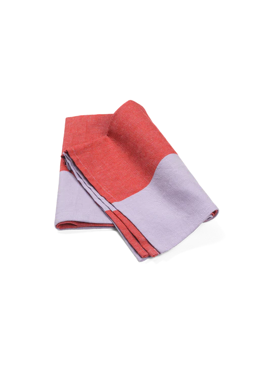 ferm LIVING - Tea Towel HALE Red/Lilac
