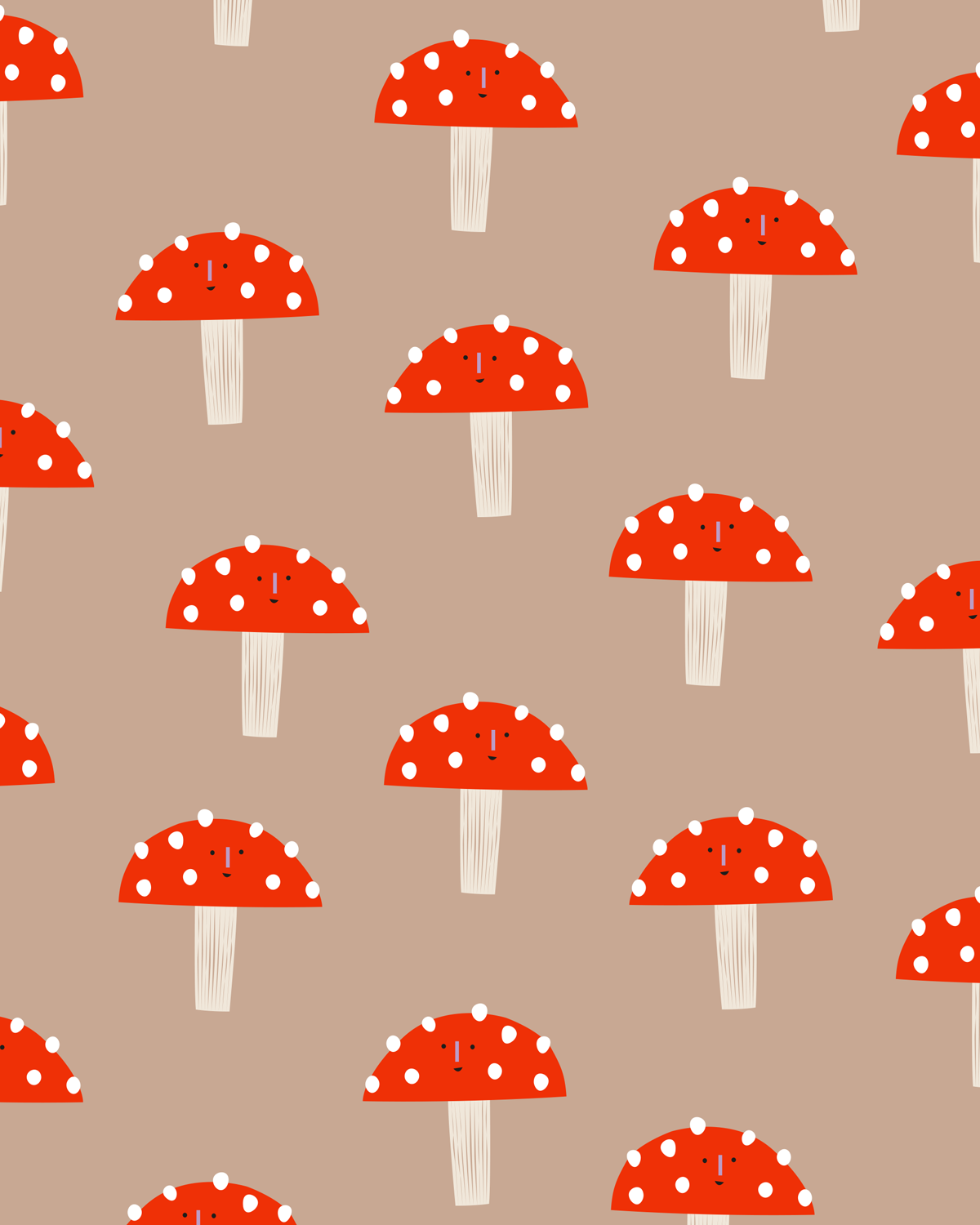 Kado Design - MUSHROOM - Geschenktüte Bodenbeutel