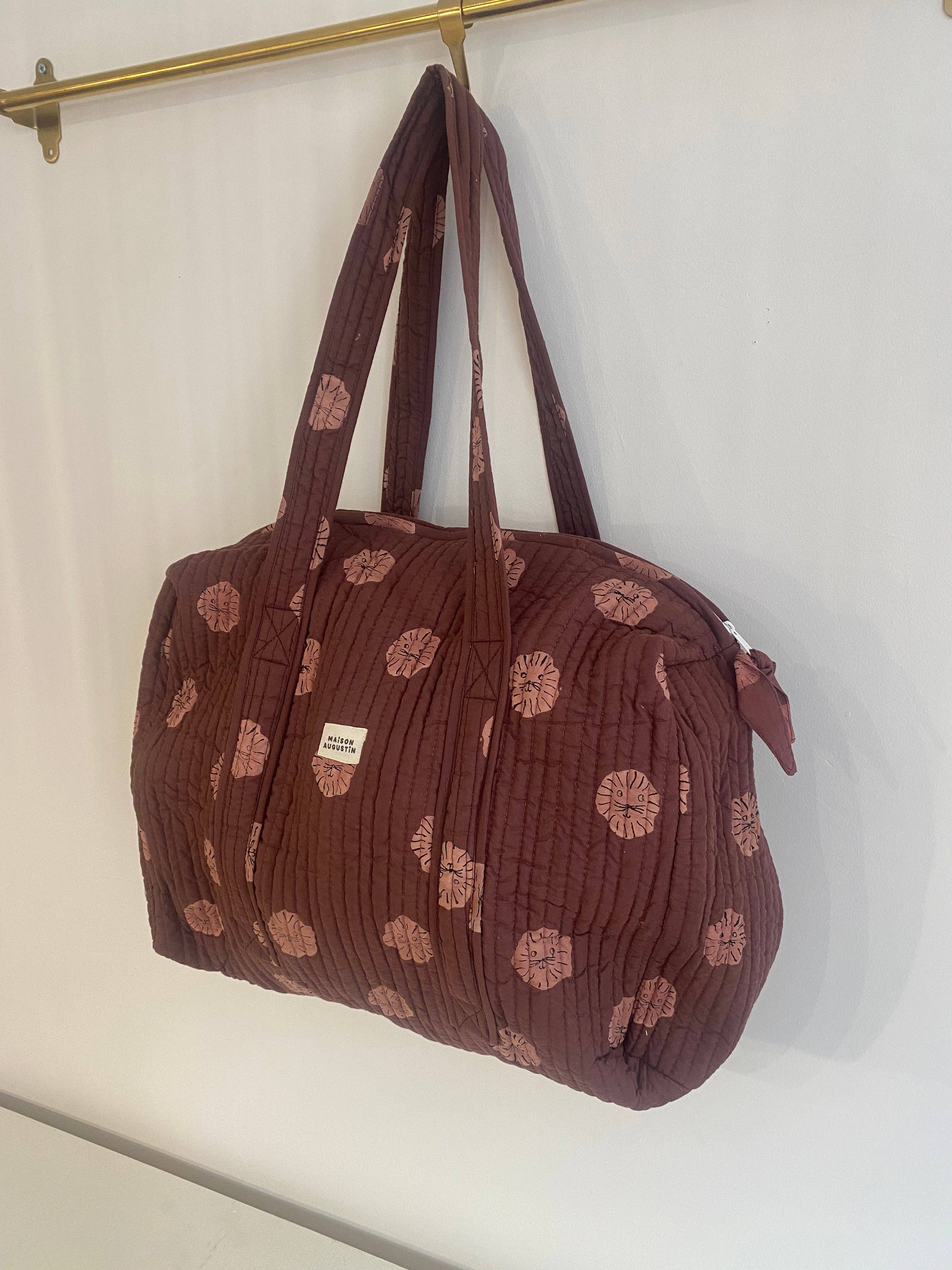 Maison Augustin - Lion Prune - Wochenendtasche
