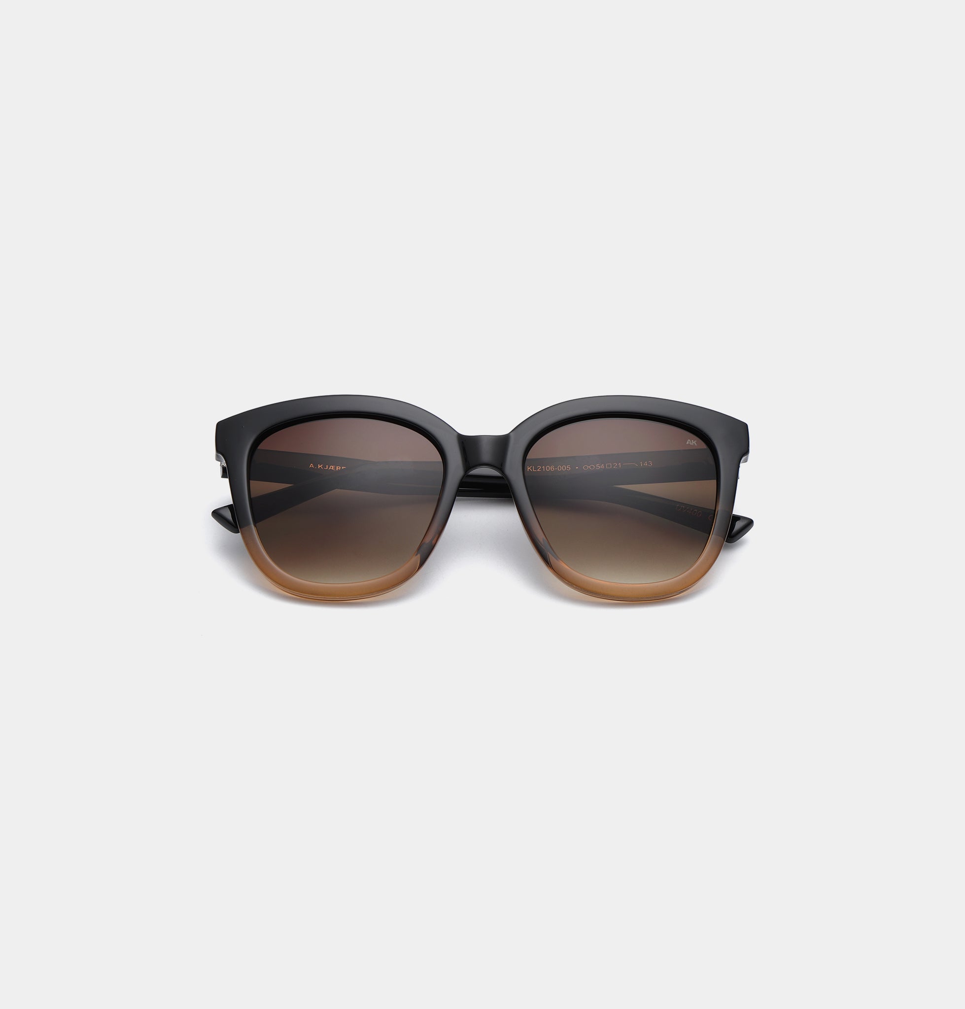 A.Kjærbede - Sonnenbrille BILLY Black & Brown Transparent