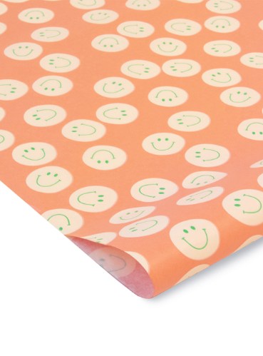 Seidenpapier - Smiley beige
