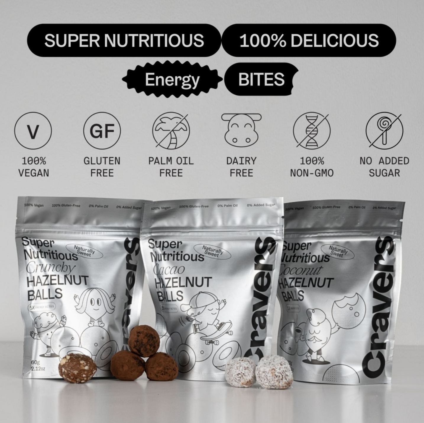 CRAVERS - Energy-Balls Haselnuss