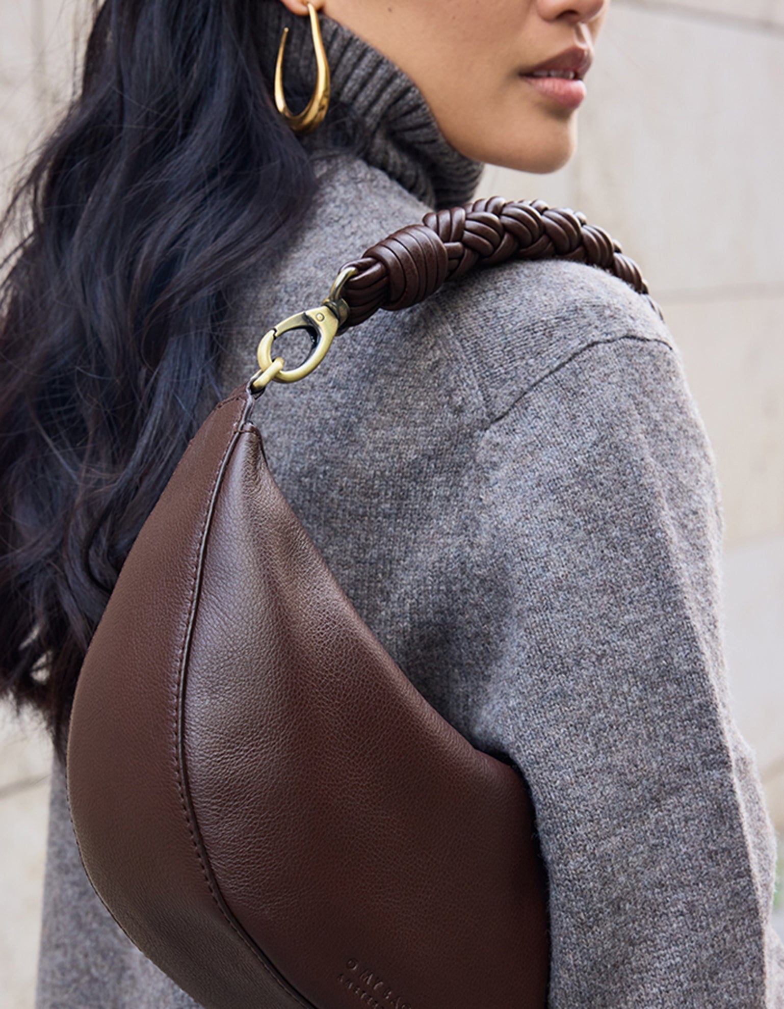 O My Bag Leo Midi Twisted Handle, Crossbody-Tasche
