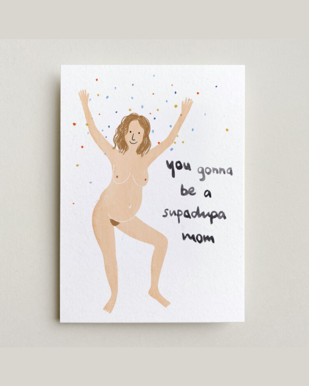 Postkarte „Supadupa Mom"