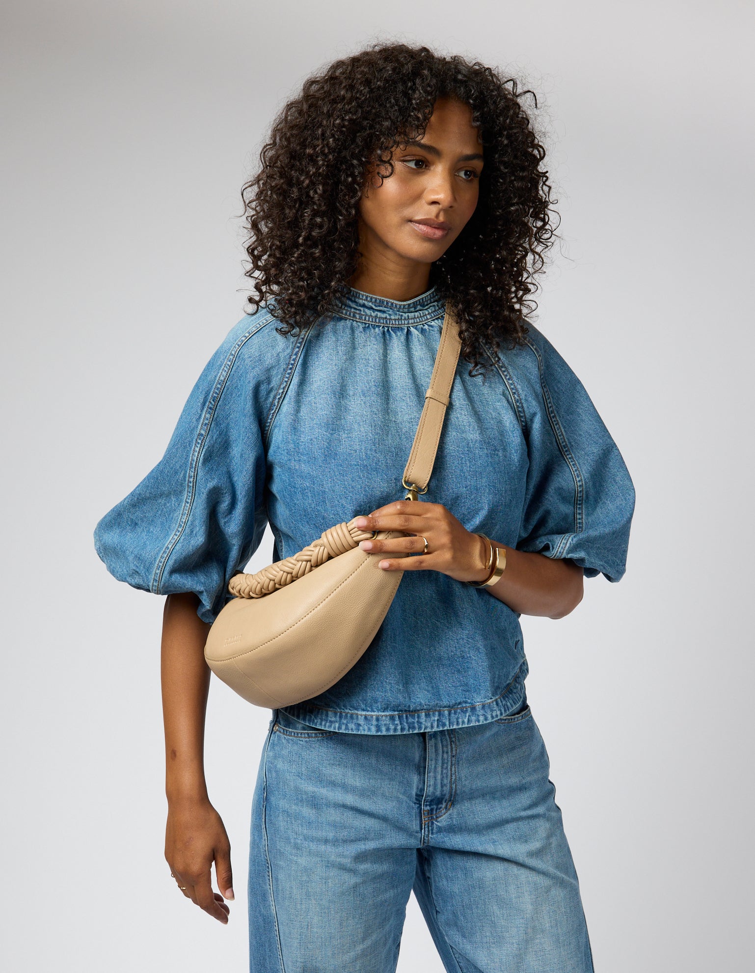 O My Bag Leo Midi Twisted Handle, Crossbody-Tasche