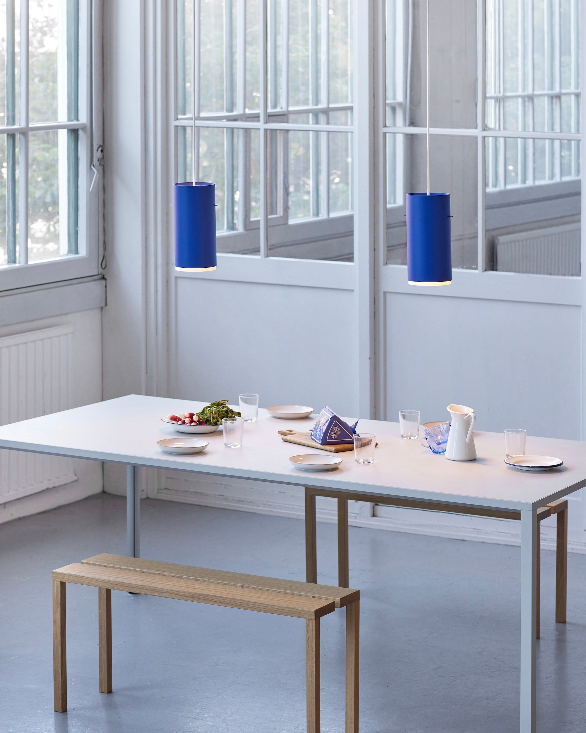 MOEBE - Tube Pendant Lamp - Deep Blue
