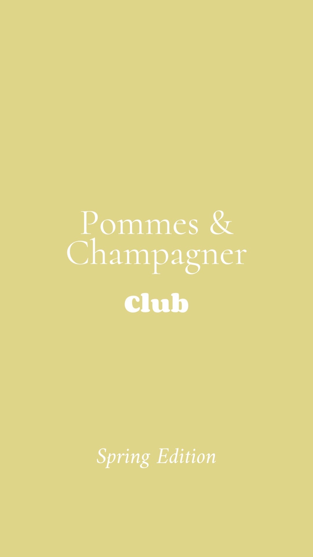 STUDIO LIV - Pommes & Champagner Club