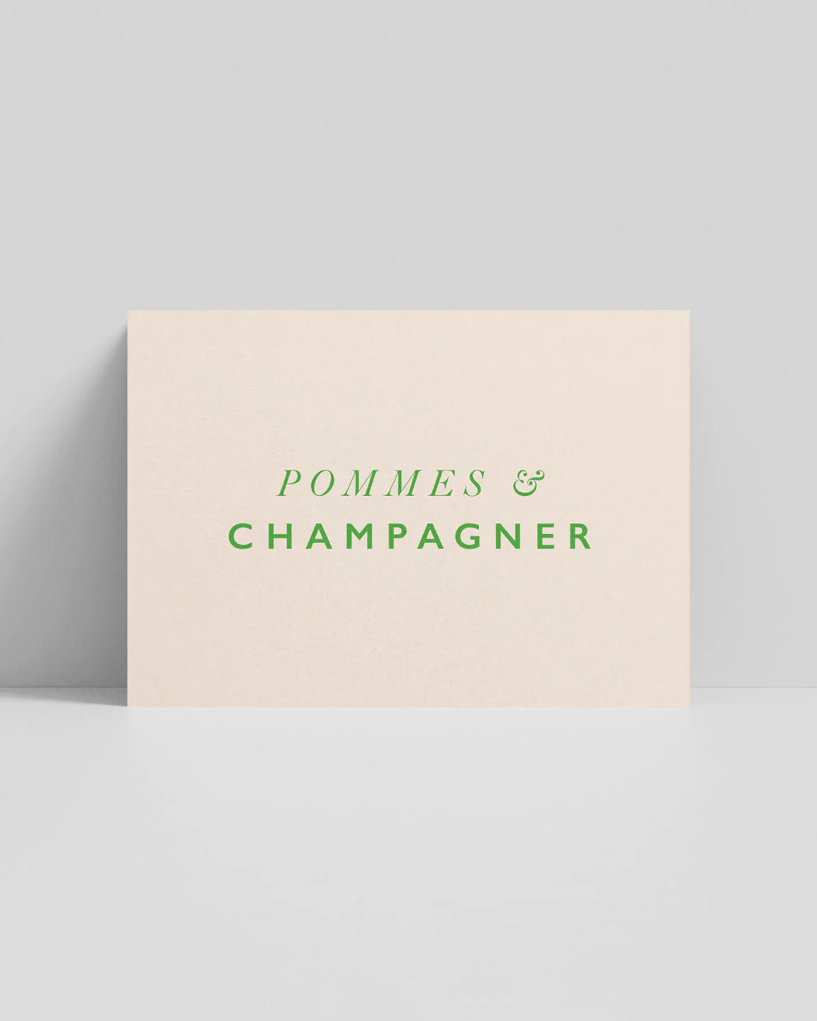 STUDIO LIV - Postkarte Pommes & Champagner